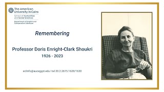 Remembering Professor Doris Enright-Clark Shoukri