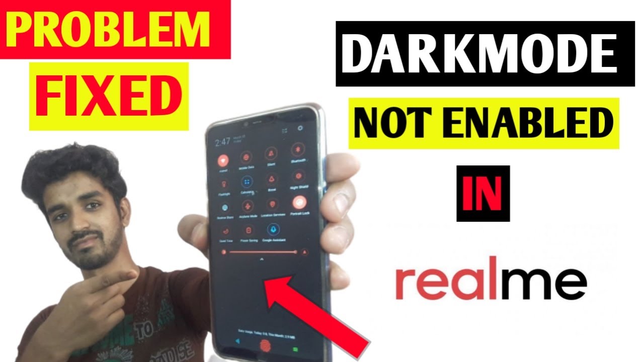 Darkmode in all Realme Device [ PROBLEM FIXED ] | ERROR FIXED When darkmode applying in realme