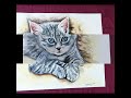 Watarcolour baby cat painting 