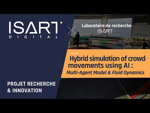Hybrid simulation of crowdmovements using AI - Ingénieur du Jeu Vidéo (2026)