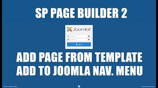 Add About Page Using SP Page Builder 2 Template in Joomla 3
