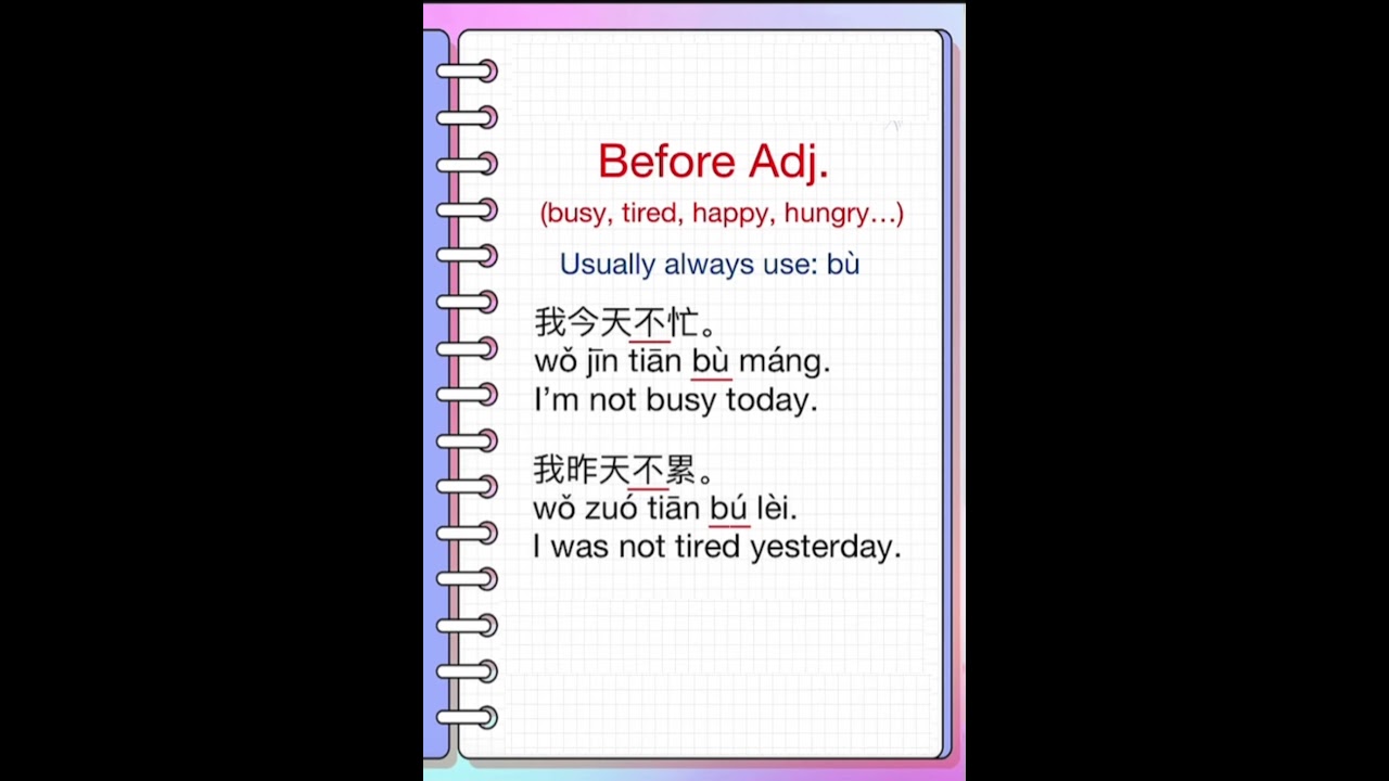 Don’t Confuse 不 (bù) vs 没 (méi) in Chinese! 🚫 