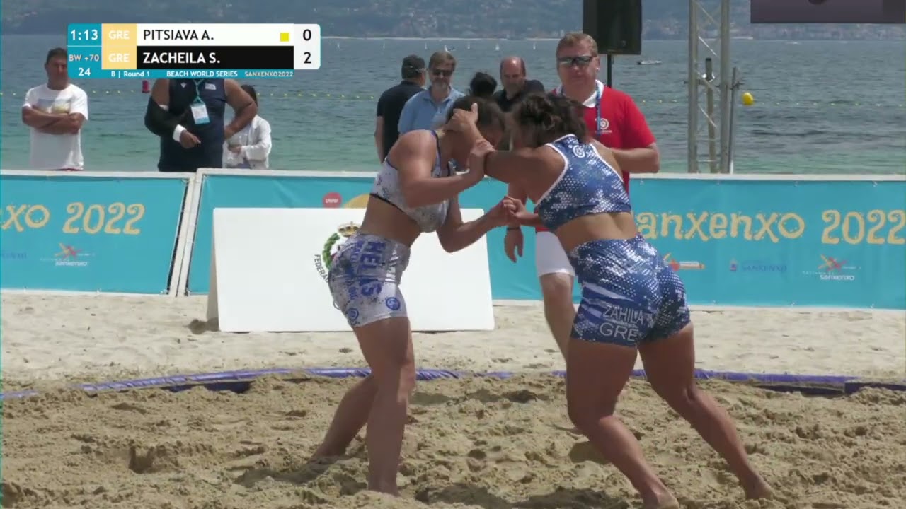 Round 1 Women's BW - +70 kg: A. PITSIAVA (GRE) v. S. ZACHEILA (GRE)