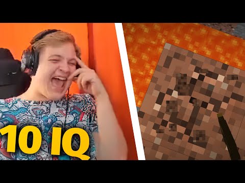 ПЯТЁРКА СМОТРИТ ТУПЕЙШИХ МАЙНКРАФТЕРОВ С 10 IQ