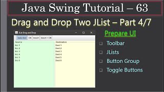 Famous Drag & Drop of JLists | Part 4 of 8 Preparing the UI | Swing Tutorial #63 Wealth
