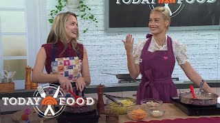 Brie Larson and Courtney McBroom Share 3 Recipes on TODAY Details