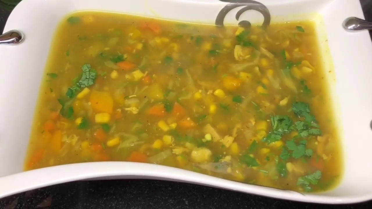 Chicken & vegetable soup  سوپ مرغ و سبزیجات