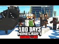 I Survived 100 Days in a Frozen Zombie Apocalypse in Hardcore Minecraft