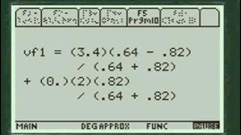 Velocity of a Mass on the TI-89 | Every Step Physics