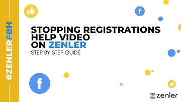 #ZenlerFBH Turning off public Registration for Stopping registrations on my Site
