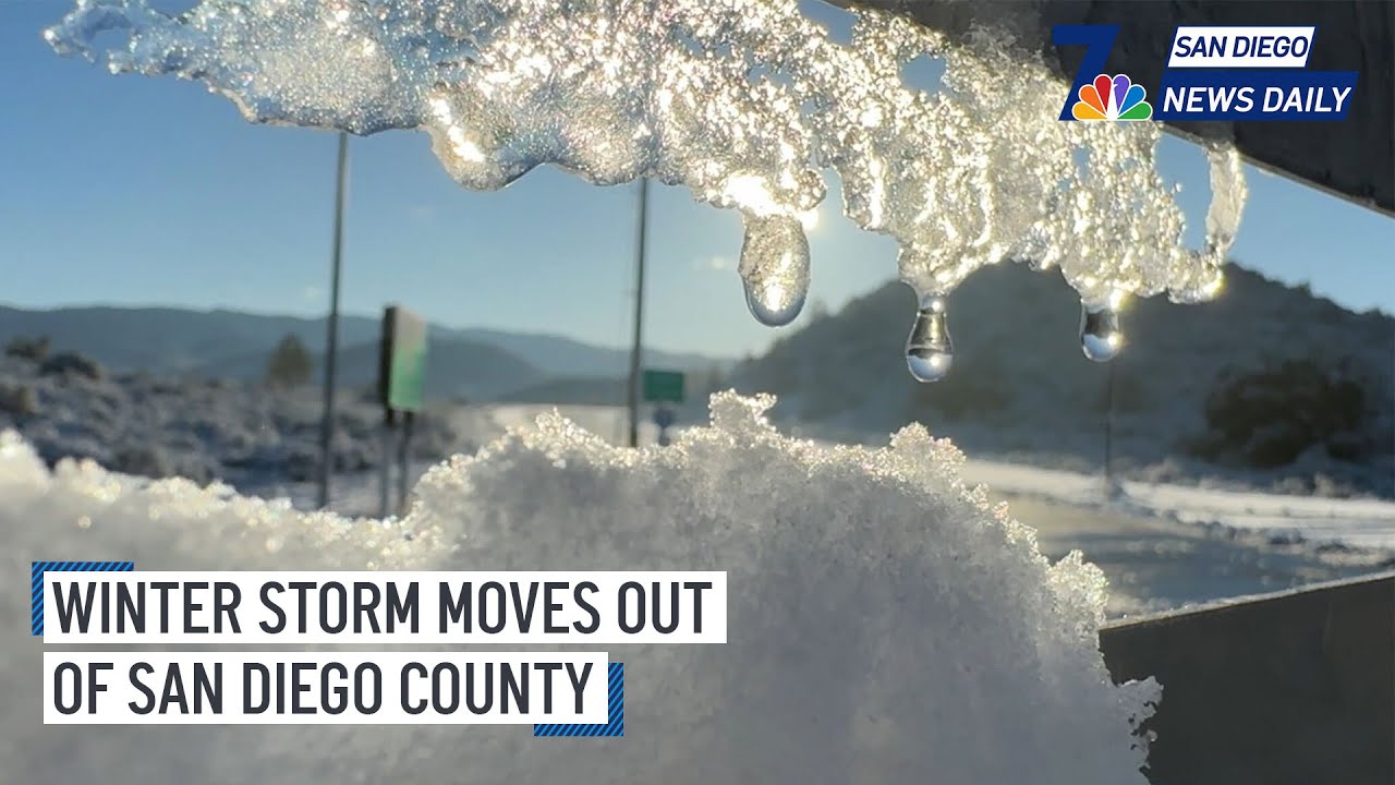 Fri. March 7 | Winter storm bring snow to San Diego mountains | San ...