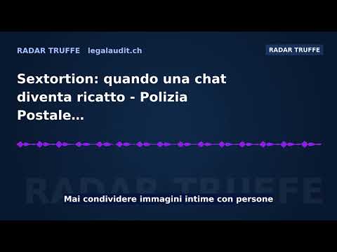 Sextortion: quando una chat diventa ricatto - Polizia Postale