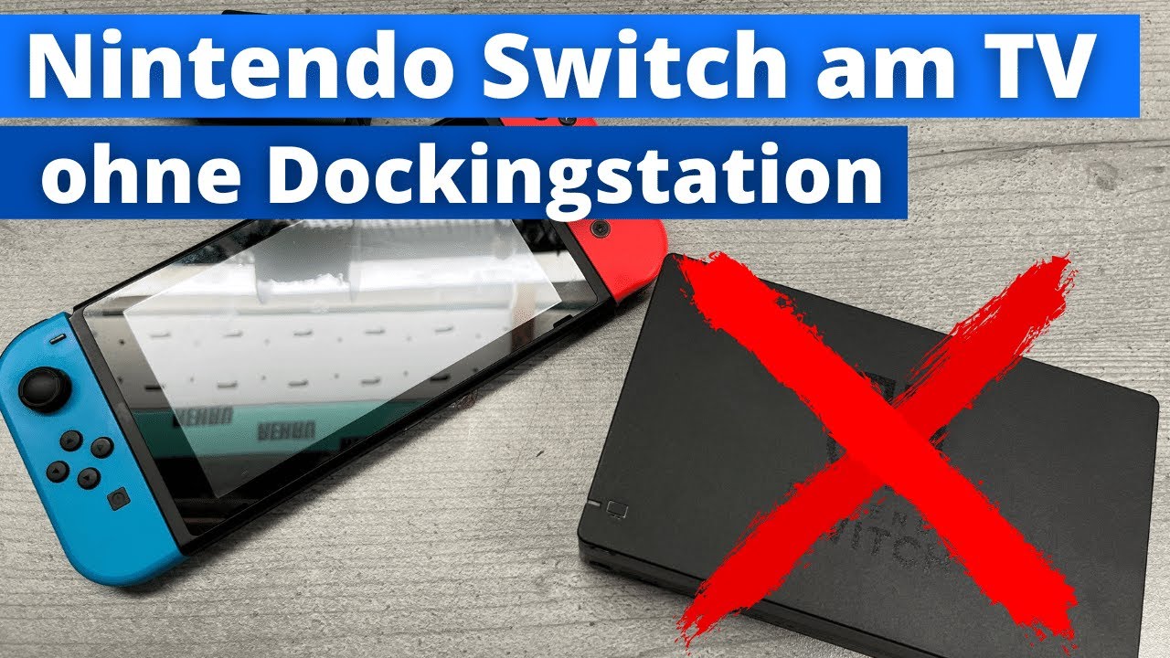 Kann Man Die Switch Lite Mit Dem Fernseher Verbinden Nintendo Switch an Fernseher anschließen ohne Dockingstation - YouTube