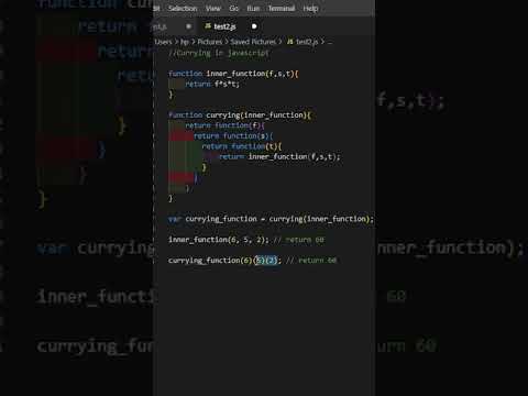 Must Know #javascript Currying Concept #shorts #youtubeshorts #hindi