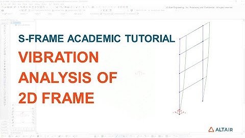 Modeling and Vibration Analysis of 2D Frame using Altair S-FRAME