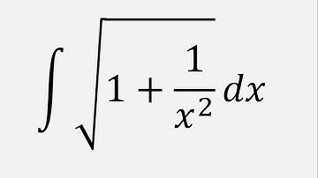 Integral of sqrt(1 + 1/x^2) dx