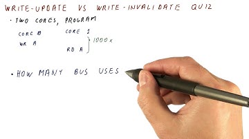 Write Update vs Write Invalidate Quiz - Georgia Tech - HPCA: Part 5