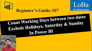 Power BI Network days | Count Business Days in Power BI | Count Working Days between Two Dates PBI