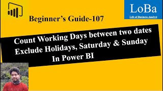 power bi network days | count business days in power bi | count working days between two dates pbi