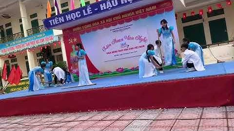 Tiết mục múa đất nước lời ru chi đội 7B trường THCS thanh đa