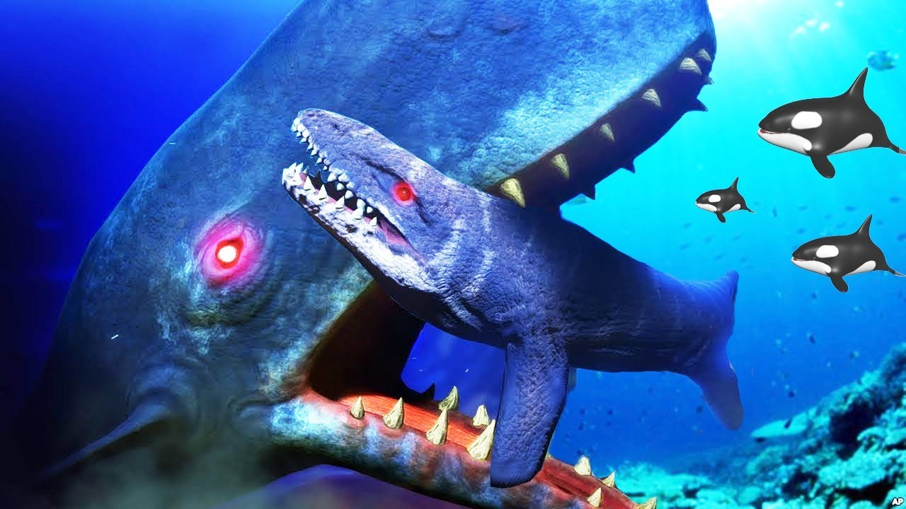 Mosasaurus Vs Megalodon Dinosaurios Y Monstruos Marinos - jurassic park new megalodon vs mosasaurus update roblox