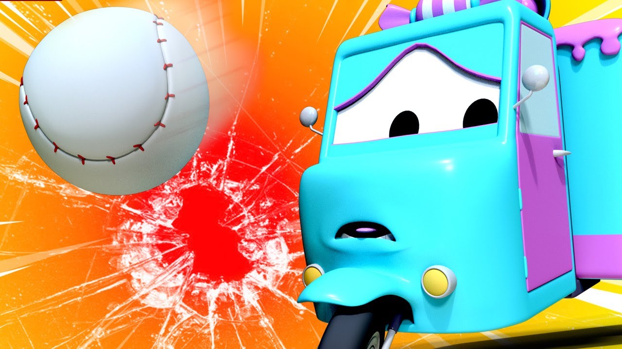 Патрулиращи коли -  Счупеното стъкло - Града на Колите 🚓 🚒 Детско анимационно филмче с камиони