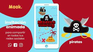 Pirate Animated Video Invitation E482 – Partymazing