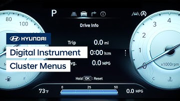 Digital Instrument Cluster Menus | Hyundai