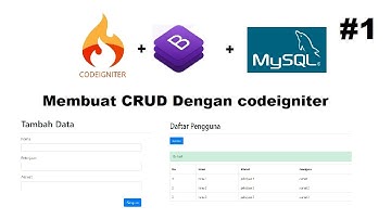 Tutorial Codeigniter Membuat CRUD (Create, Read, Update dan Delete) | Part 1