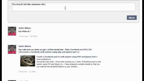 Creating a post-to-wall similar to facebook with jquery and PHP