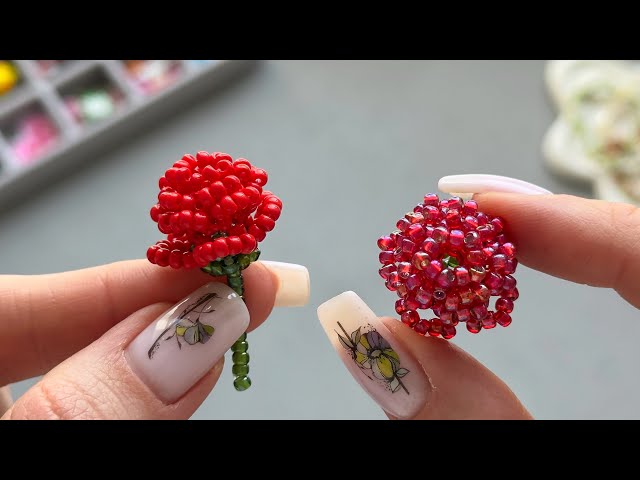 Beaded Rose 🌹 | Beautiful DIY Flower Tutorial - YouTube