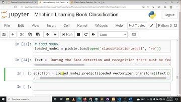 Load Vectorizer and model in Machine Learning