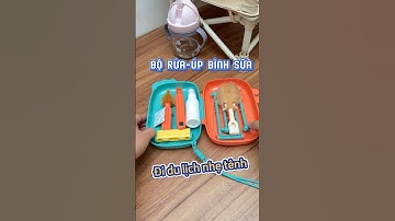 Bộ cọ rửa bình sữa gấp gọn tiện lợi, đem đi du lịch nhẹ tênh #giadinh #chamcon #shorts #chitchumm