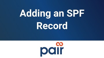 Adding an SPF Record