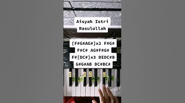 Tutorial 166 | Aisyah Istri Rasulullah. 🎹 #pianotutorial #suffixpiano #mrbie #aisyahistrirasulullah