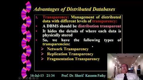 Distributed Database System By Prof Sherif Kassem Fathy