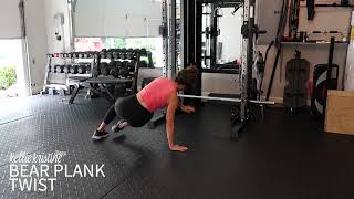 BEAR PLANK TWIST