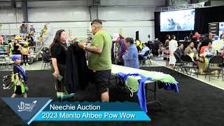 Neechie Auction, Sunday Grand Entry, Sunday Whole Session  2023 Manito Ahbee Pow Wow  Powwows.com