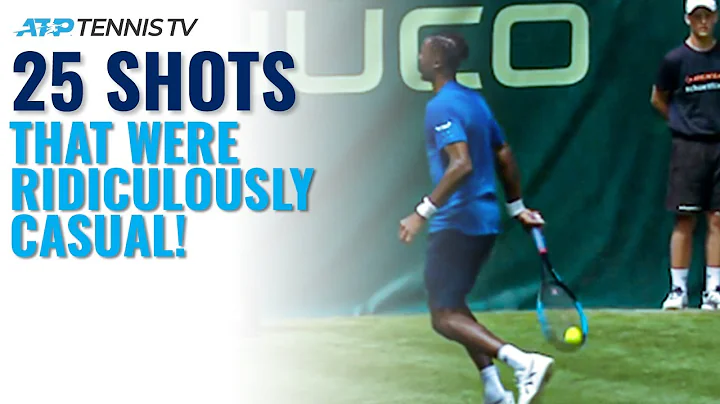 25 Tennis Shots That Were RIDICULOUSLY Casual! 😎