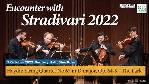 Goldmund Quartet Playing Haydn: String Quartet No.67 in D major, Op. 64-5, “The Lark”