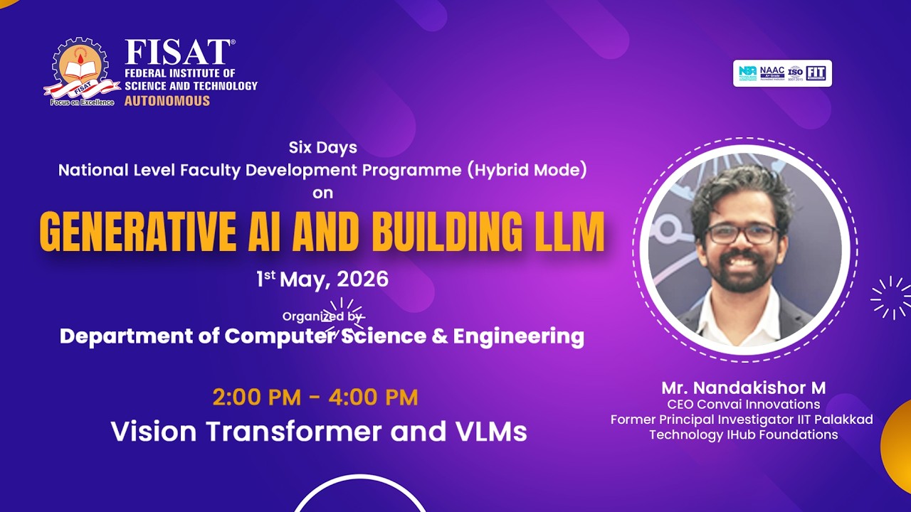 FISAT Hosts National FDP on Generative AI and LLM Building: Day 5 Highlights
