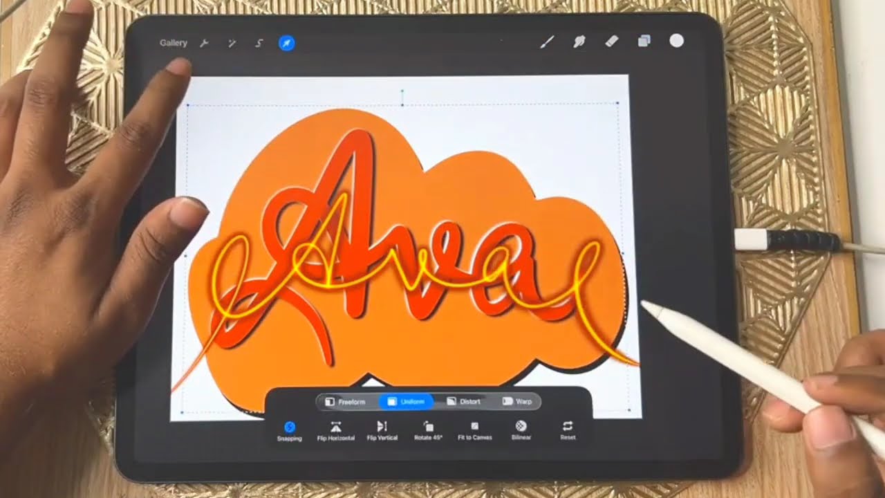 Procreate Name Typography | Step-by-Step Digital Lettering