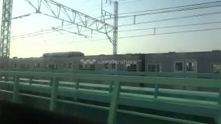 常磐線e531系K464編成車窓　北千住～松戸