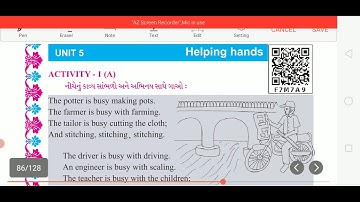 STD 5 English sem 2 unit 5 Helping hands Activity 1(A, B, C, D)