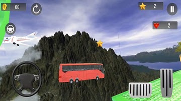 School Bus Stunt Driving: Impossible Bus Game  -Mega Ramp Bus Stunt Racing - Android Gameplay 2020