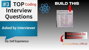 Calculate and Display Total Marks of Students | React JS Coding Questions Mostly Asked  | Tricky