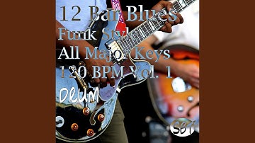 12 Bar Blues (Funk Style) Drum Backing Track in A Major 120 BPM, Vol. 1