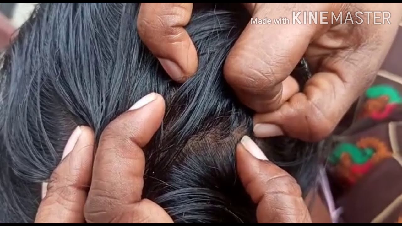 Full Soft long hair nitpicking// real sounds //in telugu