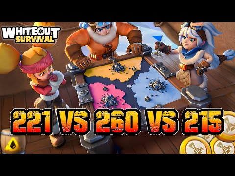 Epic Canyon Clash Battle 221 Vs 260 And 215 Whiteout Survival 