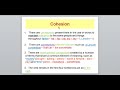 Discourse Analysis: Lesson 2: Cohesion and Coherence